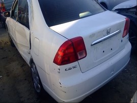 2001 HONDA CIVIC, WHITE, EX, 1.7L, VTEC, AT.  A25055